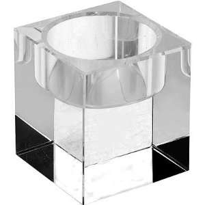  2x2x2.5 inch Crystal Tealight Candle Holder Clear: Home 