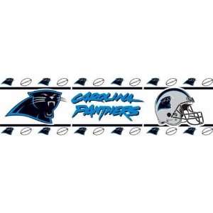  Carolina Panthers 2 Rolls   30ft Wall Paper Border Sports 