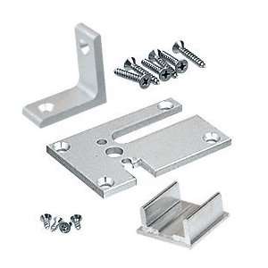 CRL Satin Anodized 2 x 3 Corner Partition Post Base Plate Kit by CR 