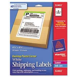  Avery Desktop Postal Center Shipping Labels AVE32402 