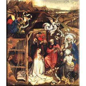   Nativity 26x30 Streched Canvas Art by Campin, Robert: Home & Kitchen