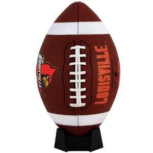   Louisville Cardinals Full Size Game Time Football: Sports & Outdoors