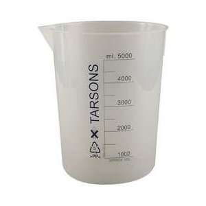 Beaker,5000 Ml,polypropylene,   APPROVED VENDOR  