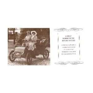  1903 CADILLAC RUNABOUT Post Card Sales Piece: Automotive