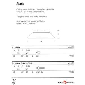  Abele Ceiling Light Bulb Type: Incandescent: Home 