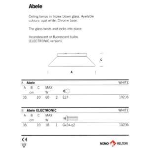  Abele Ceiling Light Bulb Type Incandescent