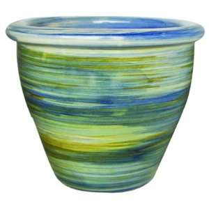  BORDER CONCEPTS 31312 BARCA PLANTER BLUE 8.75 Patio 