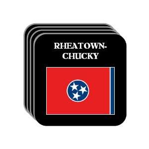 US State Flag   RHEATOWN CHUCKY, Tennessee (TN) Set of 4 Mini Mousepad 