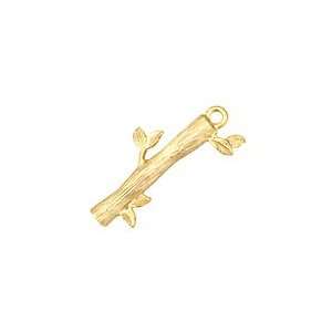  Ezel Findings Gold (plated) Lucky Tree 14x27mm Charms 
