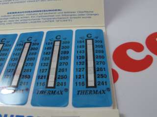 THERMAX Temperature Label 8 Level Range C [116°C 154°C]  