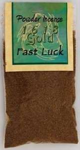 Fast Luck Incense Powder Wicca Pagan Ritual Spell 1618  