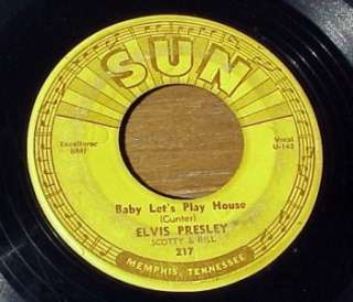 Elvis Presley Baby Lets Play House  RARE ORIGINAL SUN 45 NO RESERVE 