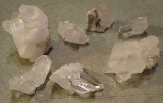 3418/ SMALL WATER CLEAR QUARTZ CRYSTAL CLUSTERS POINTS  