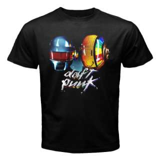DAFT PUNK DJ ELECTRO DANCE Black Custom T Shirt S 3XL  