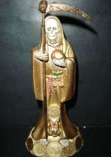   holy death measures 6 5 tall gold robe dinero exito economico money