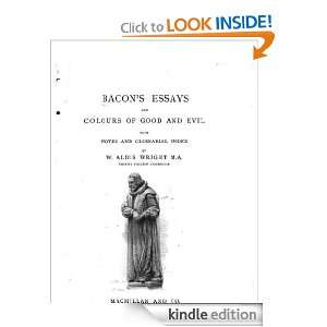   index Francis Bacon, William Aldis Wright  Kindle Store