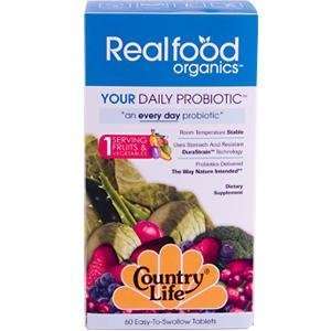  Real Food Organics Your Daily Probiotic   60   Tablet 