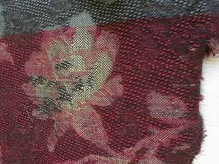 FURNITURE UPHOLSTERY TAPESTRY 2 SALVAGED REMNANTS c1880  