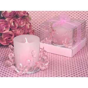  Elegant Crystal flower candle holder: Home & Kitchen