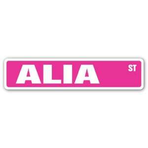  ALIA Street Sign name kids childrens room door bedroom 