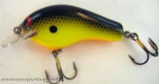 ZOOM BAIT COMPANY Z FLAT CRANKBAIT CHARTREUSE BLACK  