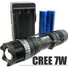7W CREE LED Flashlight Torch ZOOMABLE 3.7v Charger SA9 items in 