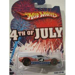  2009 Hot wheels 4th of July Ford GT 40: Toys & Games