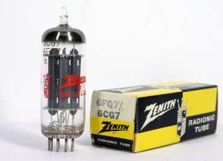 NOS (New Old Stock) ZENITH 6FQ7/6CG7 vintage electron tube made in 