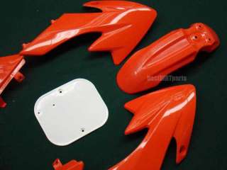 RED Plastic 7pc Kit PIT BIKE DIRT BIKES Honda XR50  