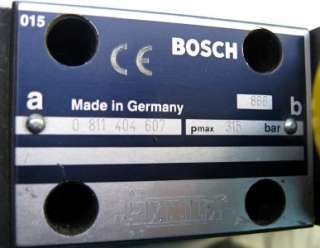 Bosch 0811 404 307 Valve w/Pilot 0811 404 607 Rexroth 4WRLE16WZ 180SJ 
