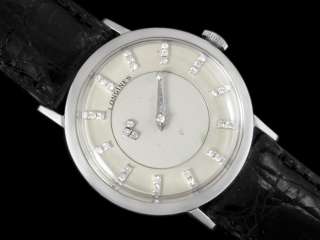 1957 LONGINES Vintage MYSTERY DIAL Watch   14K White Gold & DIAMONDS 