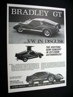 Bradley GT VW volkswagen body kit car 1972 print Ad  
