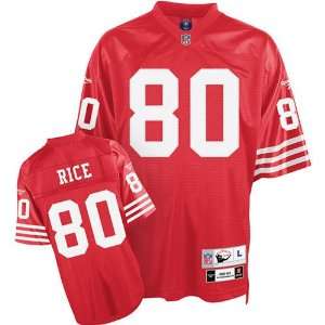 Jerry Rice #80 San Francisco 49ers NFL Retired Premier Jersey (Red 