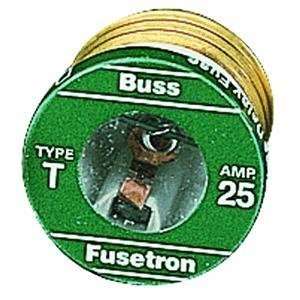 Bussmann T 6 1/4BC 6 1/4 Amp Type T Time Delay Dual Element Edison 