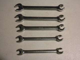 Snap on Open End Flare Nut Line Wrench Set.  