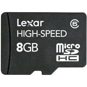  Lexar micro SDHC 8GB Class 6 High Speed Mobile Flash 