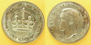 Australia 1937(m) Crown,BU toning  