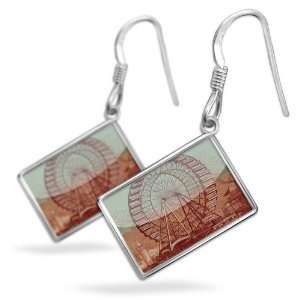  Earrings Ferris Wheel Paris funfair, Vintagewith French 