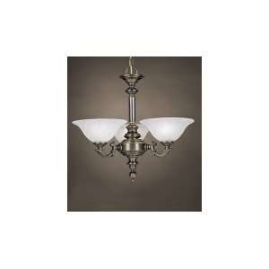 Norwell 5052 PW NU Tuscany 3 Light Mini Chandelier in Pewter with 