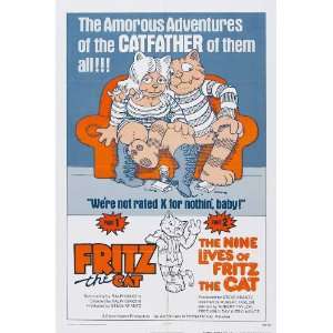  The Nine Lives Of Fritz the Cat (1974) 27 x 40 Movie 