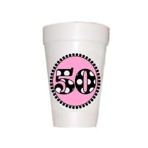  50th Birthday Cup Pink