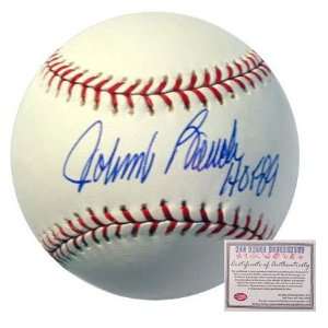  Hand Signed MLB Baseball with HOF 89 Inscription: Sports & Outdoors