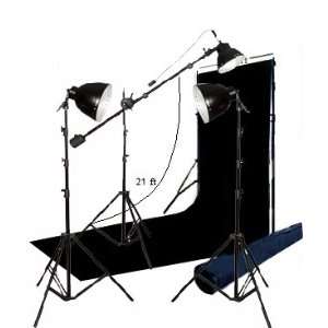   Backdrop with lighting kit   750 watts lights, stands: Camera & Photo