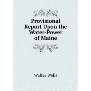 Provisional Report Upon the Water Power of Maine: Walter Wells:  