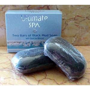   Ultimate Spa Dead Sea Mineral Black Mud Soap Set From Israel: Beauty