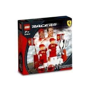  Lego Racers   Ferrari Set Michael Schumacher & Rubens 