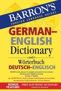 BARNES & NOBLE  Barrons German English Dictionary: Worterbuch 