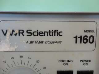 VWR Scientific Water Bath Model 1160 Laboratory Heated Lab Chiller 