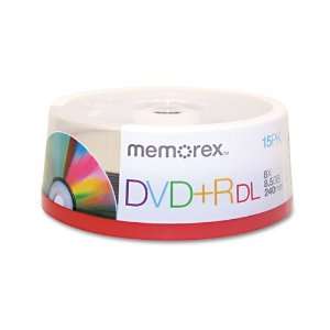  Dual Layer DVD+R Discs, 8.5GB, 15/Pack 