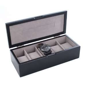  Mele & Co Luxury 5 Watch Black Display Box Case New: Home 